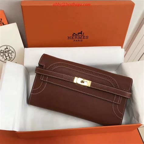 hermes kelly long wallet size